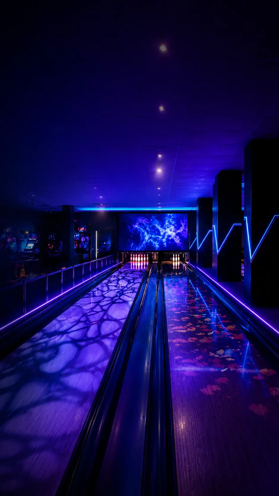 Interactive bowling with digital projections at Game Xtreme Hyderabad