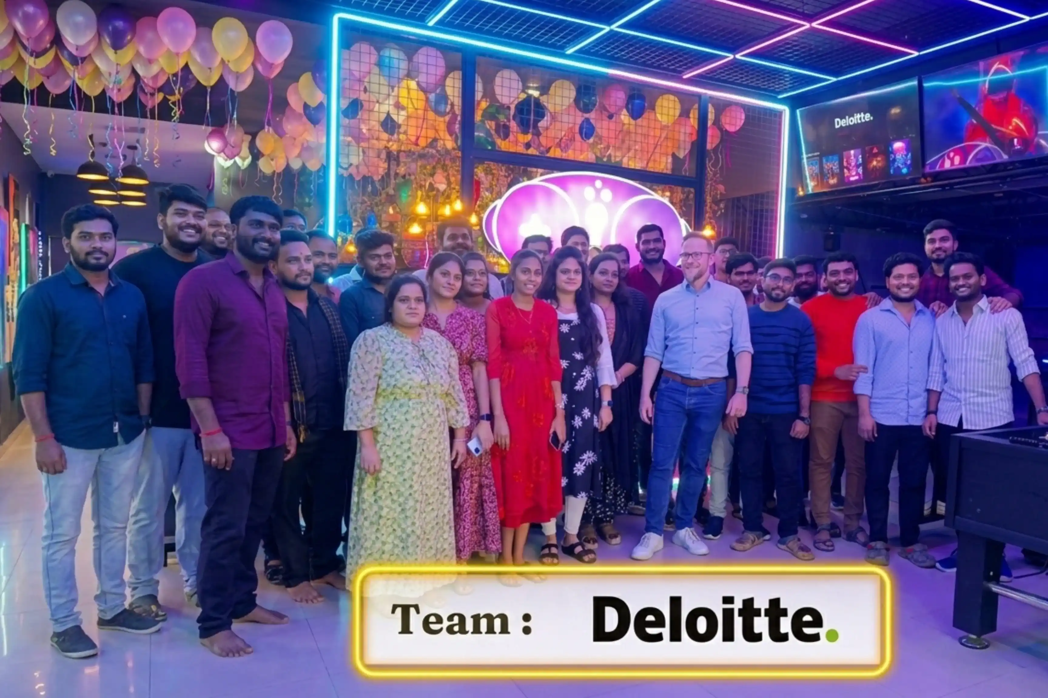 Corporate team building event at Game Xtreme HITEC City — group 15