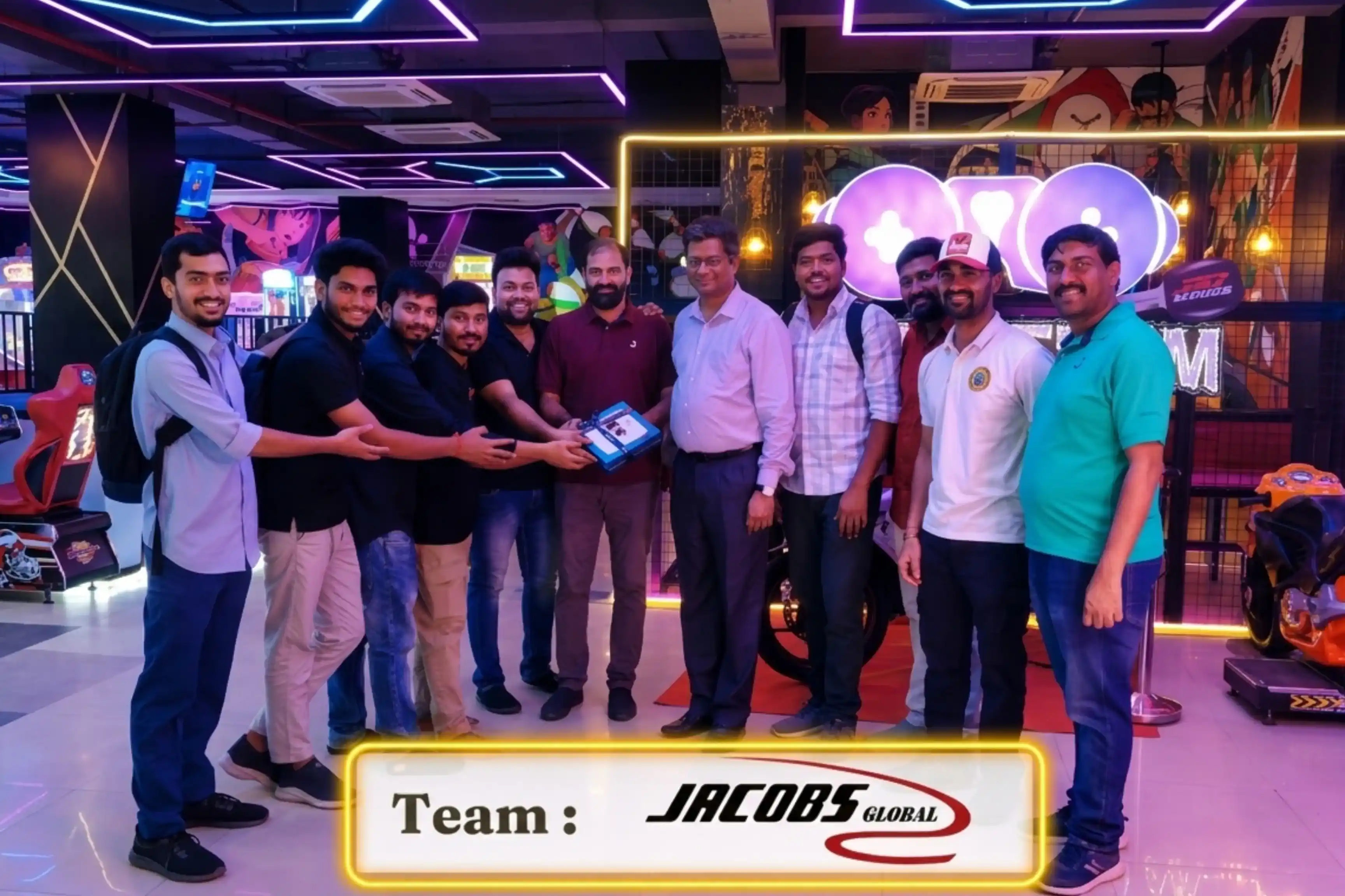 Corporate team building event at Game Xtreme HITEC City — group 11