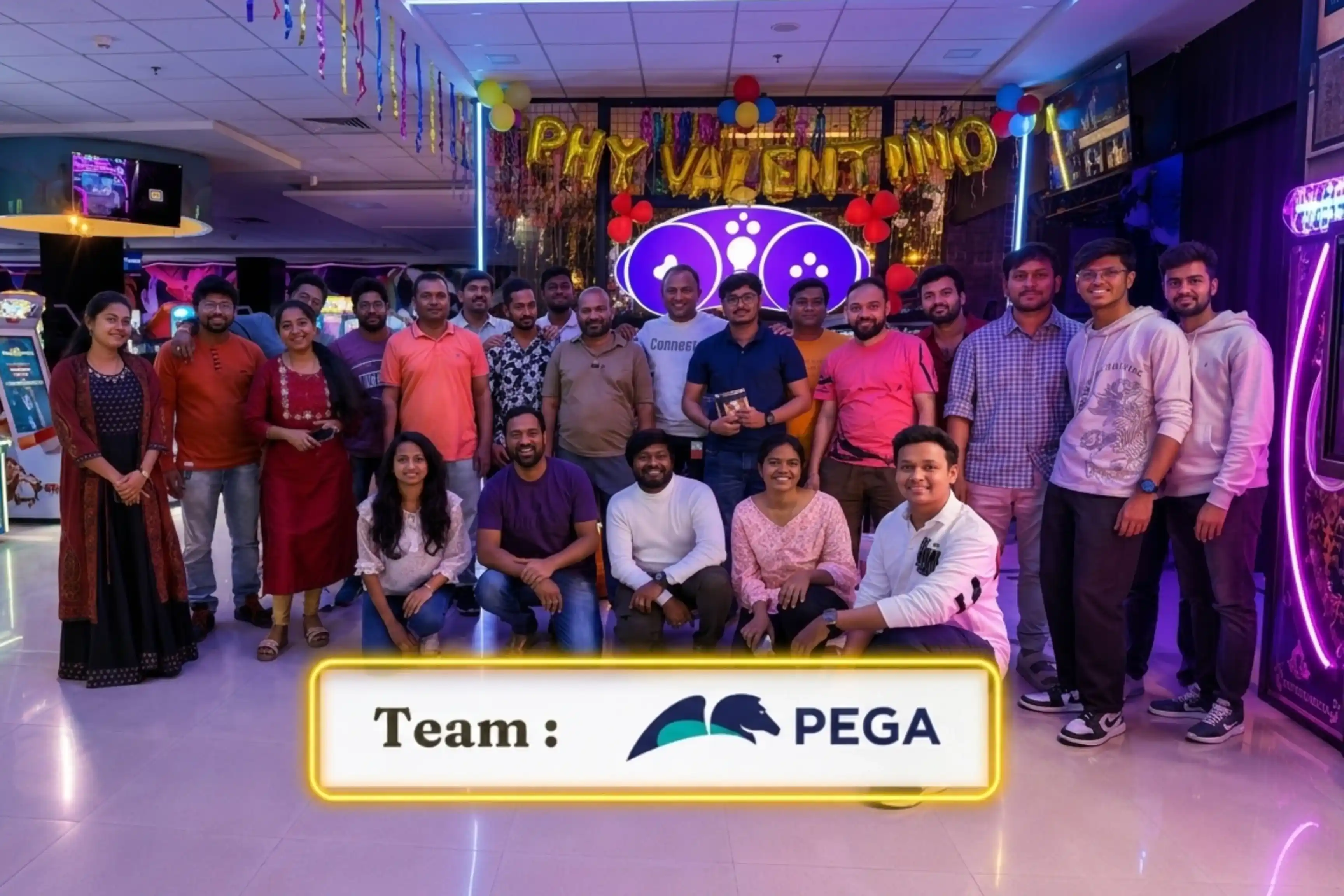Corporate team building event at Game Xtreme HITEC City — group 14