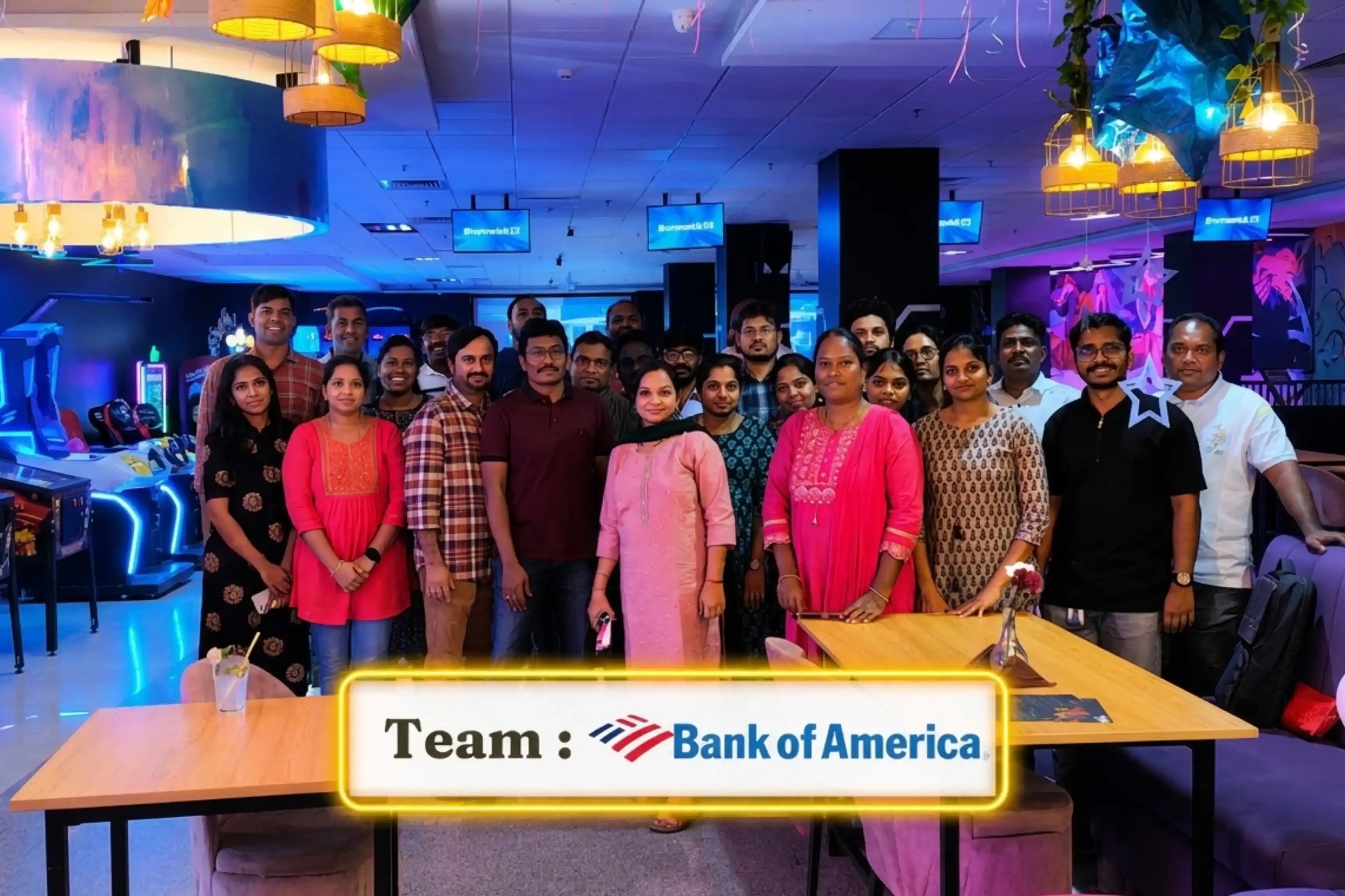 Corporate team building event at Game Xtreme HITEC City — group 13