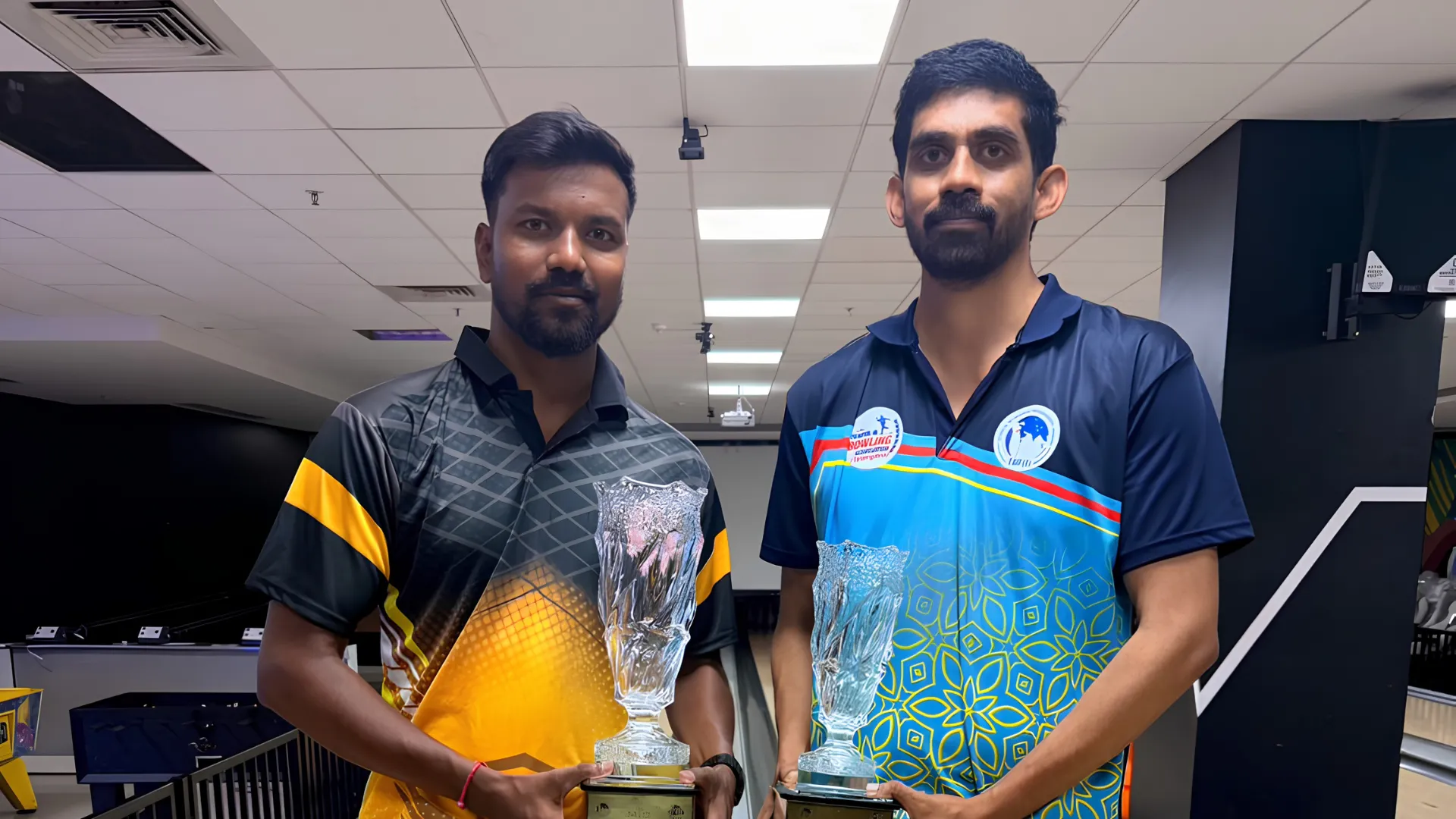 Winners holding crystal trophies at the Telangana State Ranking Tournament, Game Xtreme Hyderabad, June 2026
